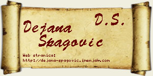 Dejana Špagović vizit kartica
